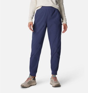 Columbia Leslie Falls Joggers Women's Pants Navy | TIKCUF-082