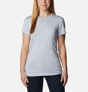 Columbia Leslie Falls Short Sleeve Women's T-Shirt Grey | TWDHBX-725