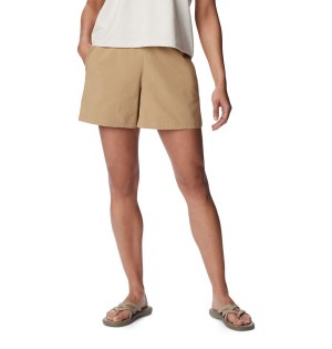 Columbia Leslie Falls Women's Shorts Khaki | SDZGEM-521