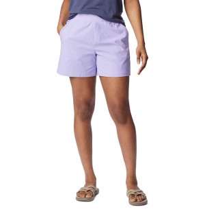 Columbia Leslie Falls Women's Shorts Purple | VAEKMO-206
