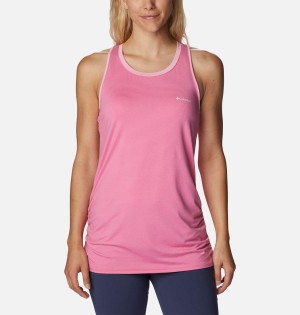 Columbia Leslie Falls Women's Tank Top Pink | JCQRZU-276