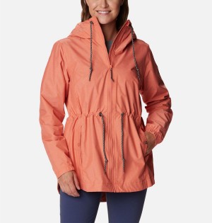 Columbia Lillian Ridge Shell Women's Rain Jacket Coral | DLXUEF-602