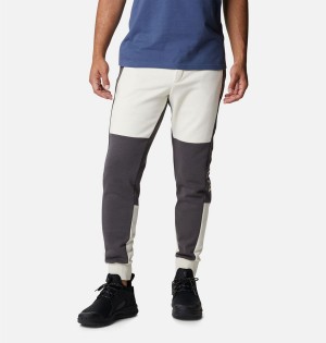 Columbia Lodge Colorblock Joggers Men's Pants White | GTLWQS-210