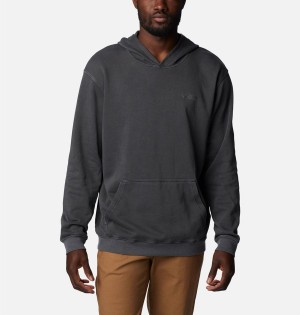 Columbia Lodge French Terry Novelty Men's Hoodie Black | ONZBRS-391
