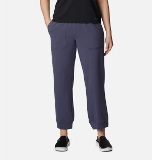 Columbia Lodge French Terry Pull-On Women's Pants Navy | EGTWVU-504