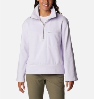 Columbia Lodge French Terry Women's Pullover Purple | TMYKSX-541