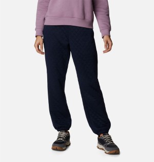 Columbia Lodge Quilted Joggers Women's Pants Navy | SALMJT-527