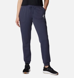 Columbia Logo II Joggers Women's Pants Navy | WFGQCY-374