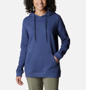 Columbia Logo II Women's Hoodie Navy | UYDGOS-942
