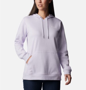Columbia Logo II Women's Hoodie Purple | YQERZJ-805
