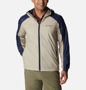 Columbia Loop Trail Men's Windbreaker Khaki | YNVTQF-627