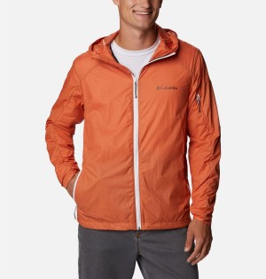 Columbia Loop Trail Men's Windbreaker Orange | IYRMOE-719