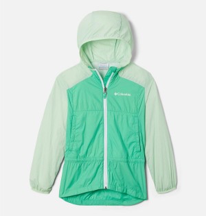 Columbia Loop Trail Windbreaker Kids' Jacket Green | AYSDXL-328