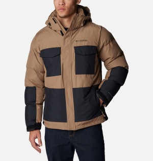 Columbia Marquam Peak Fusion Insulated Men's Puffer Jacket Brown | OVDRTJ-462