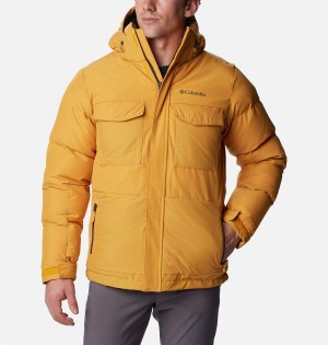 Columbia Marquam Peak Fusion Insulated Men's Puffer Jacket Yellow | LBHKNJ-326