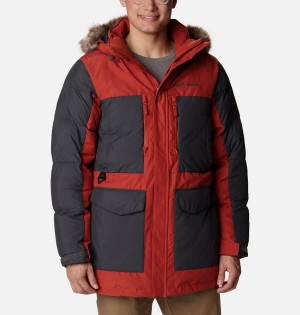 Columbia Marquam Peak Fusion Omni Heat Infinity Insulated Men's Coats Red | ABIDHR-901