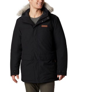 Columbia Marquam Peak Men's Coats Black | RVCUXO-851