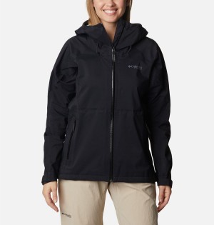 Columbia Mazama Trail Shell Women's Rain Jacket Black | YFCALN-219