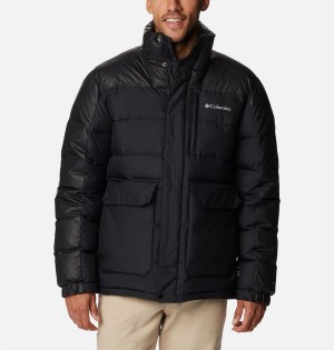 Columbia Mineral Ridge Black Dot Insulated Men's Puffer Jacket Black | LBJUKE-021