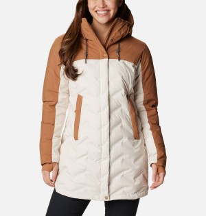 Columbia Mountain Croo II Mid Down Women's Coats White | LNZTXF-089