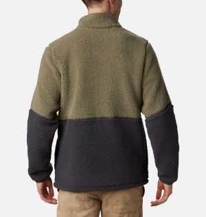 Columbia Mountainside Heavyweight Sherpa Men's Fleece Jacket Green | COGVKN-524
