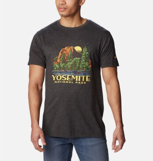Columbia NP Capitan Yosemite Graphic Men's T-Shirt Grey | OCEQLY-925