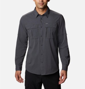 Columbia Newton Ridge Long Sleeve Men's Shirt Grey | XPENOI-140