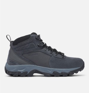 Columbia Newton Ridge Plus II Suede Waterproof Boot Men's Hiking Shoes Grey | JXQAMY-437