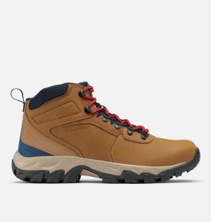 Columbia Newton Ridge Plus II Waterproof Boot Men's Hiking Shoes Brown | ZJYQOS-056