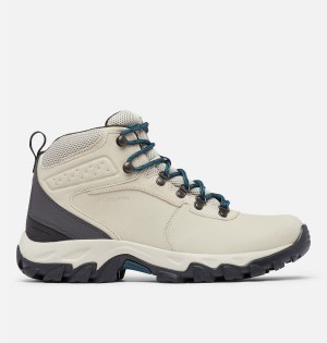 Columbia Newton Ridge Plus II Waterproof Boot Men's Hiking Shoes White | DKSUJG-376