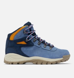 Columbia Newton Ridge Plus Waterproof Amped Boot Women's Hiking Shoes Blue | LQZWJF-058