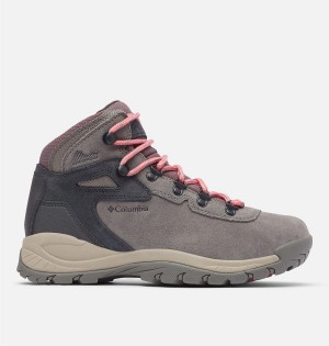 Columbia Newton Ridge Plus Waterproof Amped Boot Women's Hiking Shoes Grey | SXWJMR-302