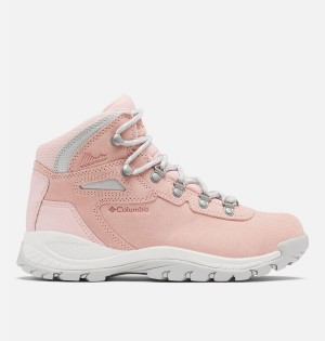 Columbia Newton Ridge Plus Waterproof Amped Boot Women's Hiking Shoes Pink | SXUKNW-724