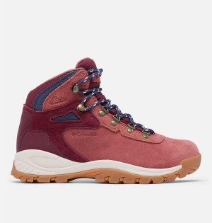 Columbia Newton Ridge Plus Waterproof Amped Boot Women's Hiking Shoes Coral | MFCZDU-457