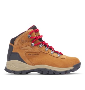 Columbia Newton Ridge Plus Waterproof Amped Boot Women's Hiking Shoes Brown | SYDMTQ-371