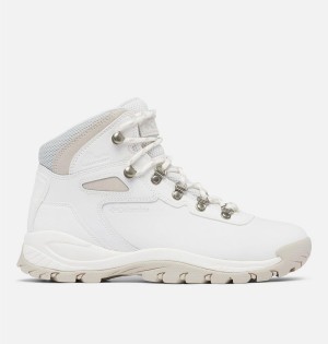 Columbia Newton Ridge Plus Waterproof Boot Women's Hiking Shoes White | RWTNFG-173