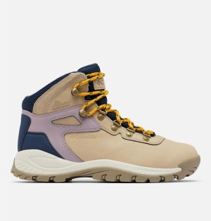 Columbia Newton Ridge Plus Waterproof Boot Women's Hiking Shoes Khaki | FACGTS-097