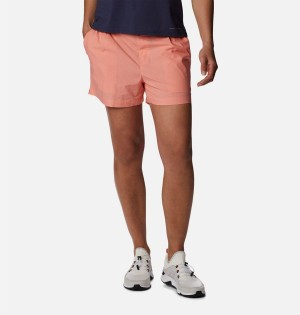 Columbia Norgate Women's Shorts Coral | BEWKGJ-482