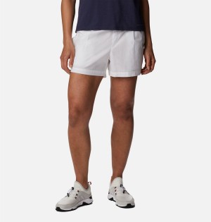 Columbia Norgate Women's Shorts White | PFQGDB-637