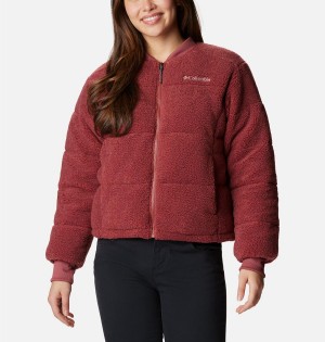 Columbia Novelty Women's Puffer Jacket Red | ESKMBA-972