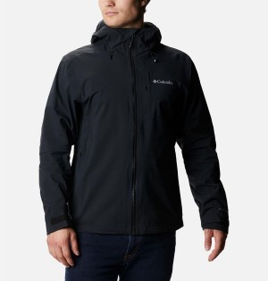 Columbia Omni-Tech Ampli-Dry Shell Men's Rain Jacket Black | OIQLTN-509