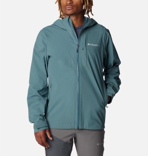 Columbia Omni-Tech Ampli-Dry Shell Men's Rain Jacket Blue | XYWPFV-639