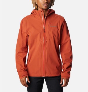 Columbia Omni-Tech Ampli-Dry Shell Men's Rain Jacket Red | BAYGMH-687