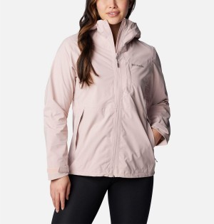 Columbia Omni-Tech Ampli-Dry Shell Women's Rain Jacket Pink | KGQHTC-781