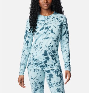 Columbia Omni Heat Infinity Baselayer Crew Women's T-Shirt Turquoise | HAFVXM-294