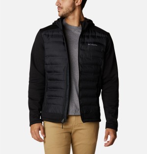 Columbia Out-Shield Full Zip Hoodie Insulated Men's Puffer Jacket Black | ANQKPS-096