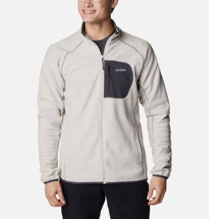 Columbia Outdoor Tracks Full Zip Men's Fleece Jacket White | LWBITQ-895