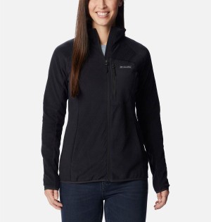 Columbia Outdoor Tracks Full Zip Women's Fleece Jacket Black | QEGBXL-469