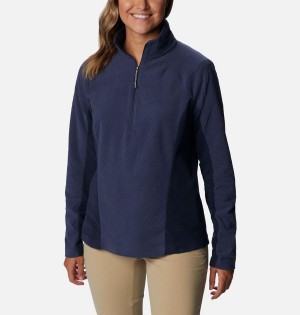 Columbia Overlook Pass Half Zip Women's Pullover Navy | MEFTJX-754
