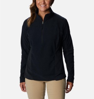 Columbia Overlook Pass Half Zip Women's Pullover Black | PNHIMY-167